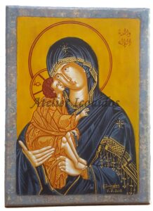 Russian style Icon of Virgin Mary Mother of God